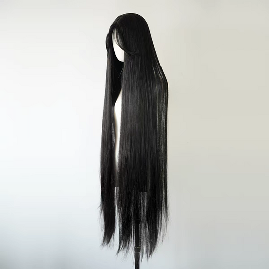 Midnight 51" Straight Glueless Synthetic Wig – Jet Black