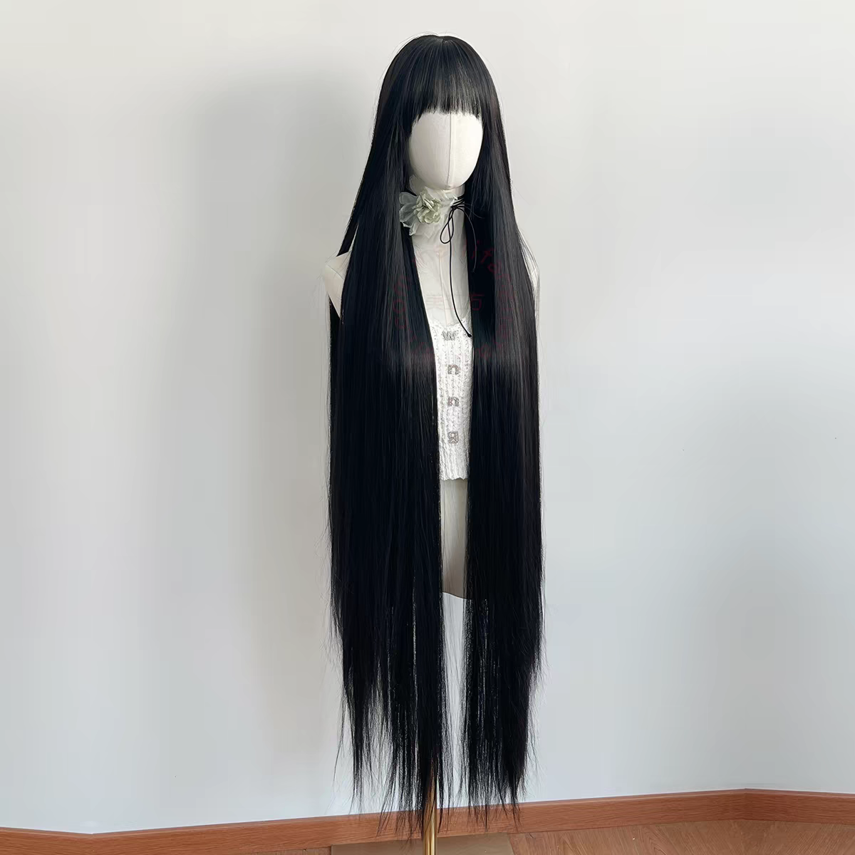 Phantom 51" Straight Glueless Synthetic Wig – Jet Black
