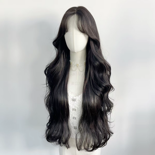 Noir 26" Body Wave Glueless Synthetic Wig – Dark Black