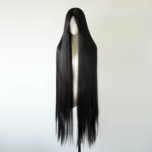 Midnight 51" Straight Glueless Synthetic Wig – Jet Black
