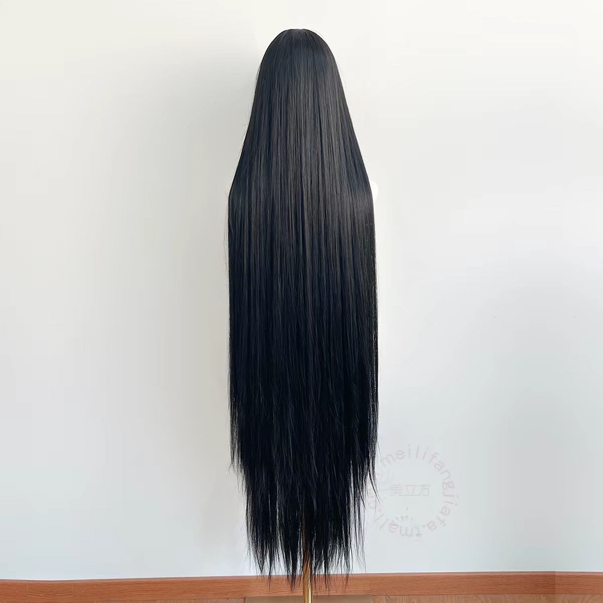 Phantom 51" Straight Glueless Synthetic Wig – Jet Black