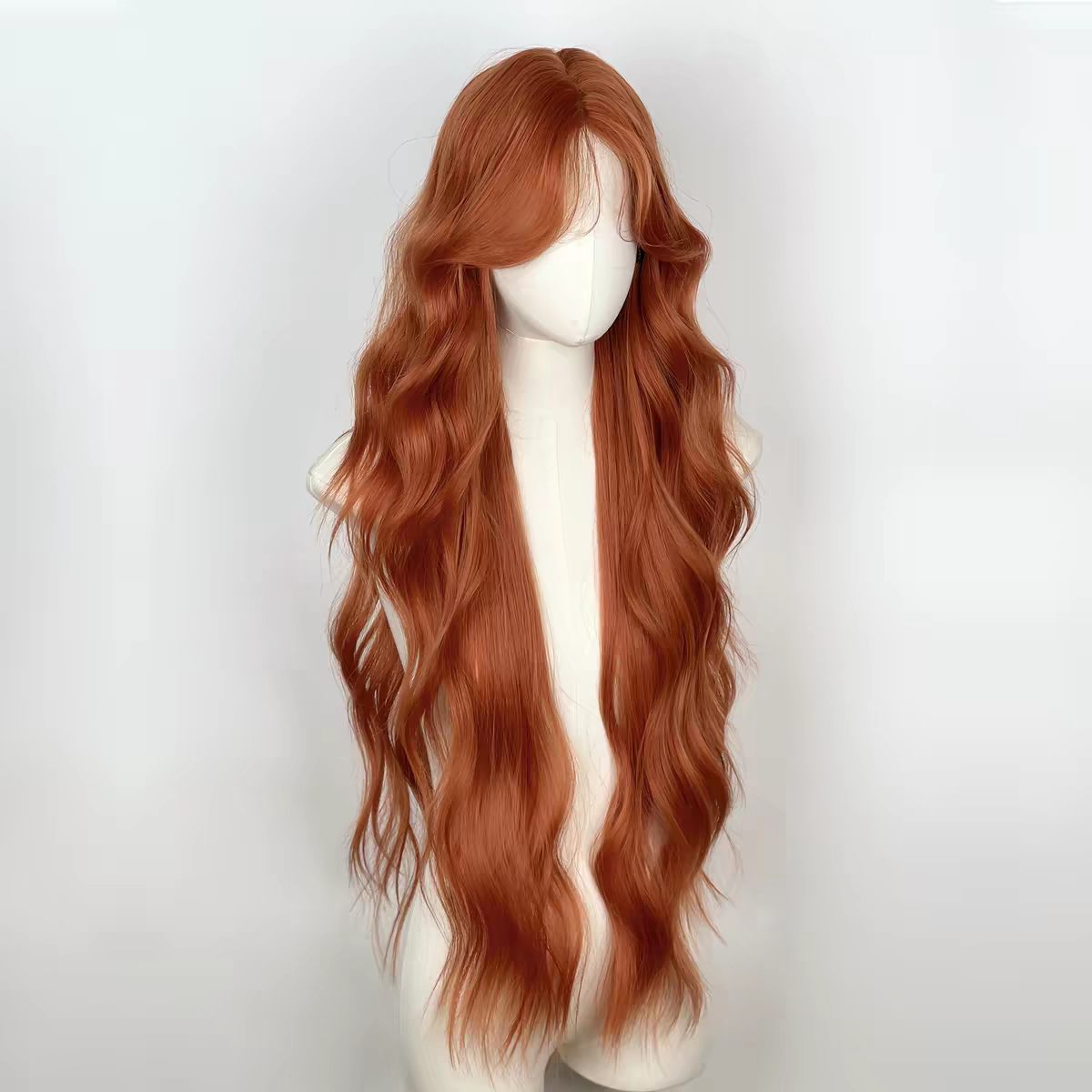 Ember 28" Body Wave Glueless Synthetic Wig – Auburn Orange